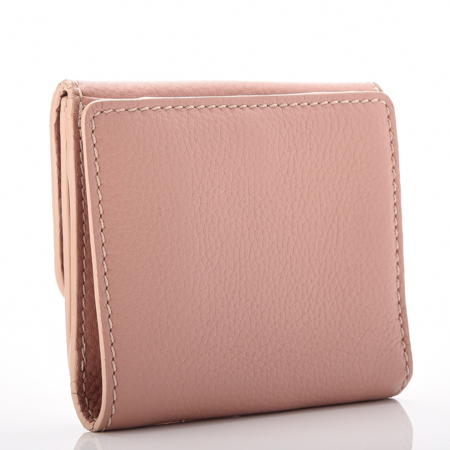 Chloe Grained Calfskin Marcie Square Wallet Anemone Pink 3 of 9