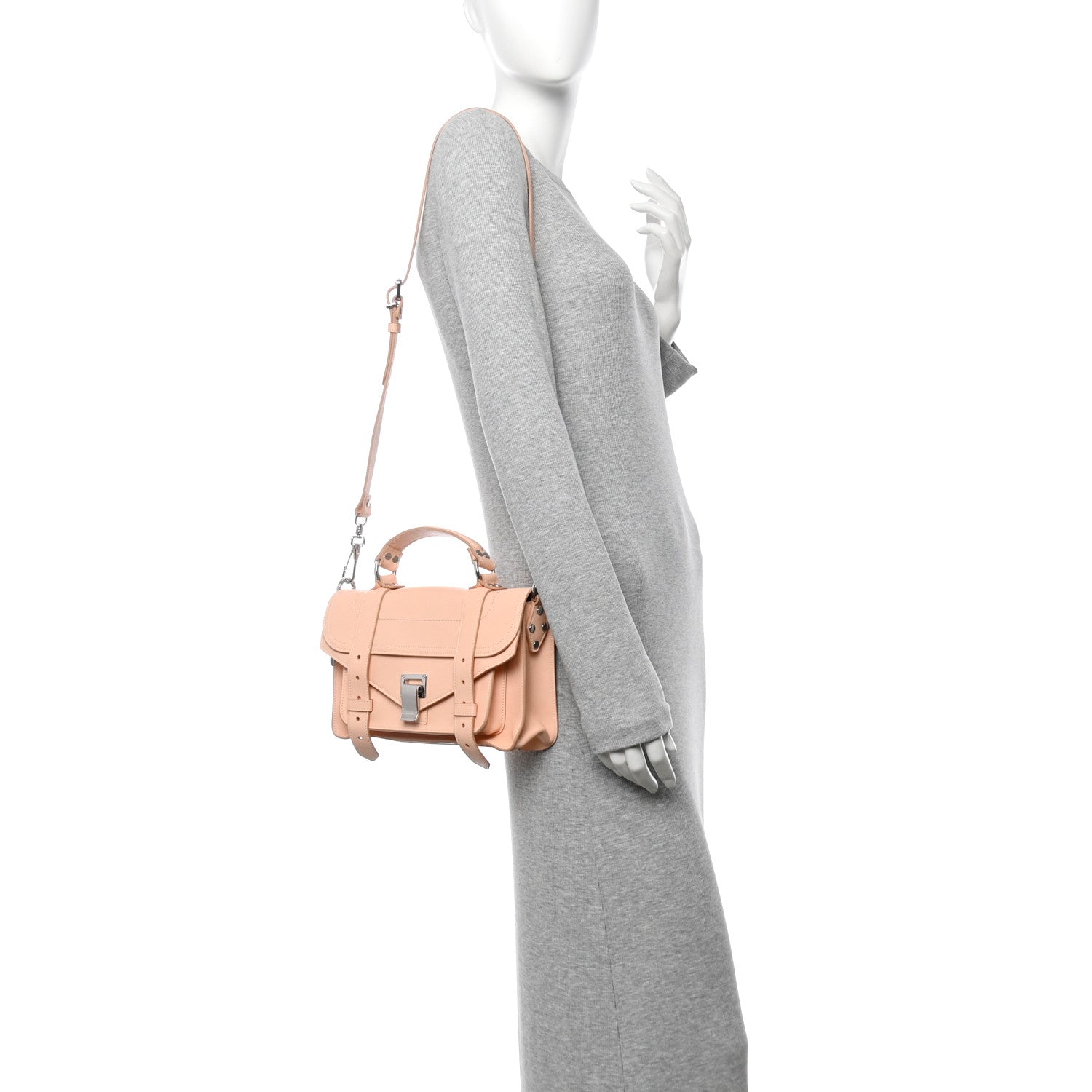 Proenza Schouler Lambskin Tiny PS1 Satchel Peach 2 of 12