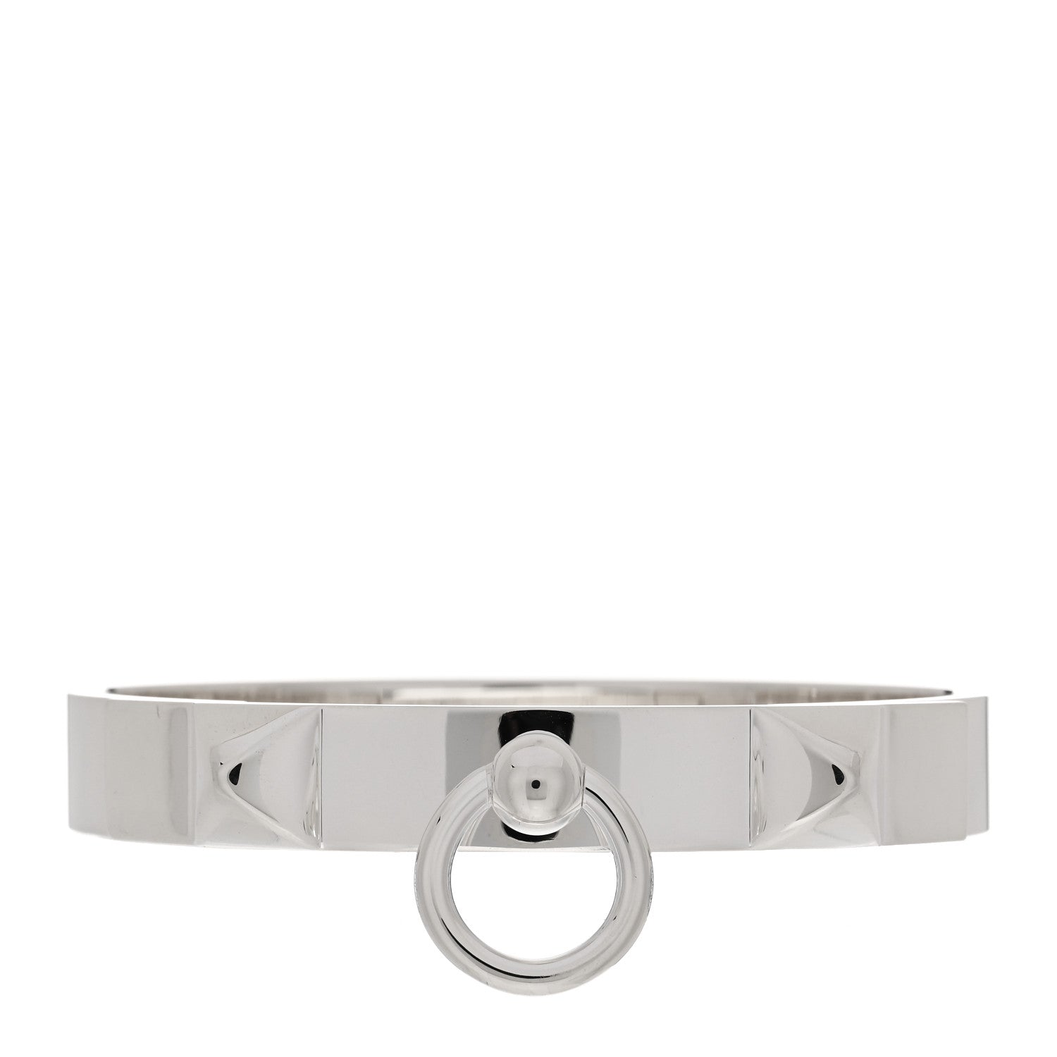Hermes Sterling Silver PM Collier De Chien Bracelet ST 1 of 3