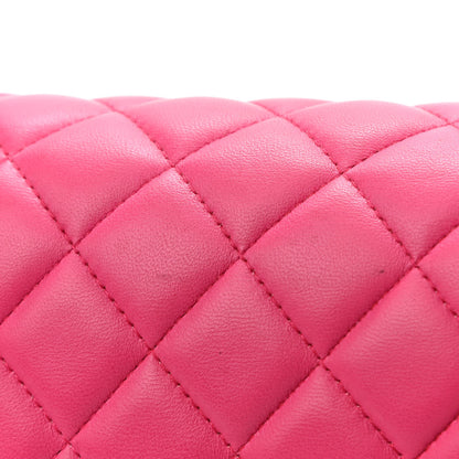 Chanel Lambskin Quilted Mini Rectangular Flap Fuchsia 10 of 11