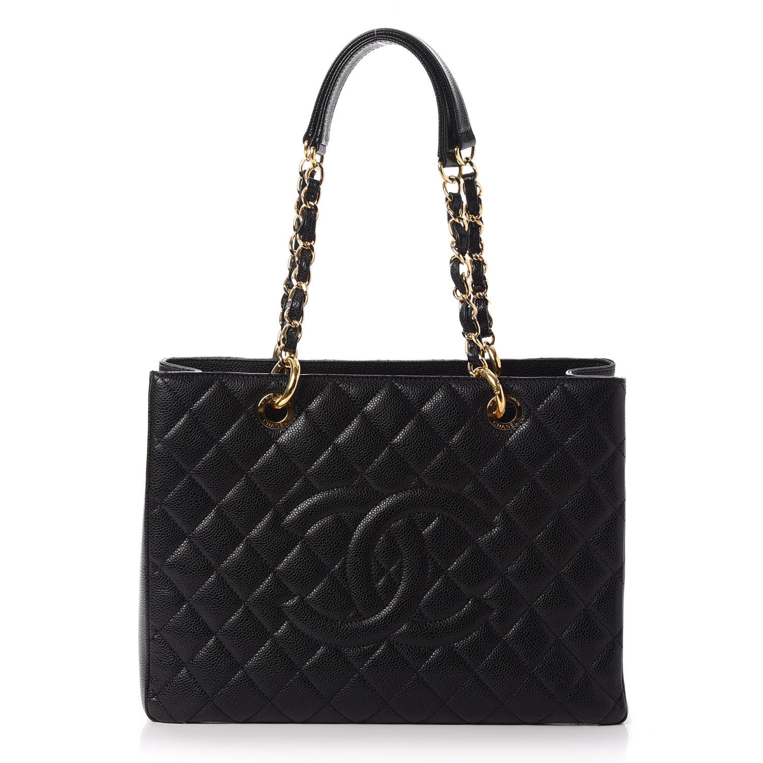 Chanel Caviar Quilted Grand Shopping Tote GST Black 1 of 7
