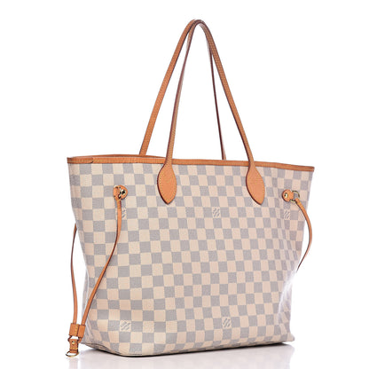 Louis Vuitton Damier Azur Neo Neverfull MM Rose Ballerine 4 of 22