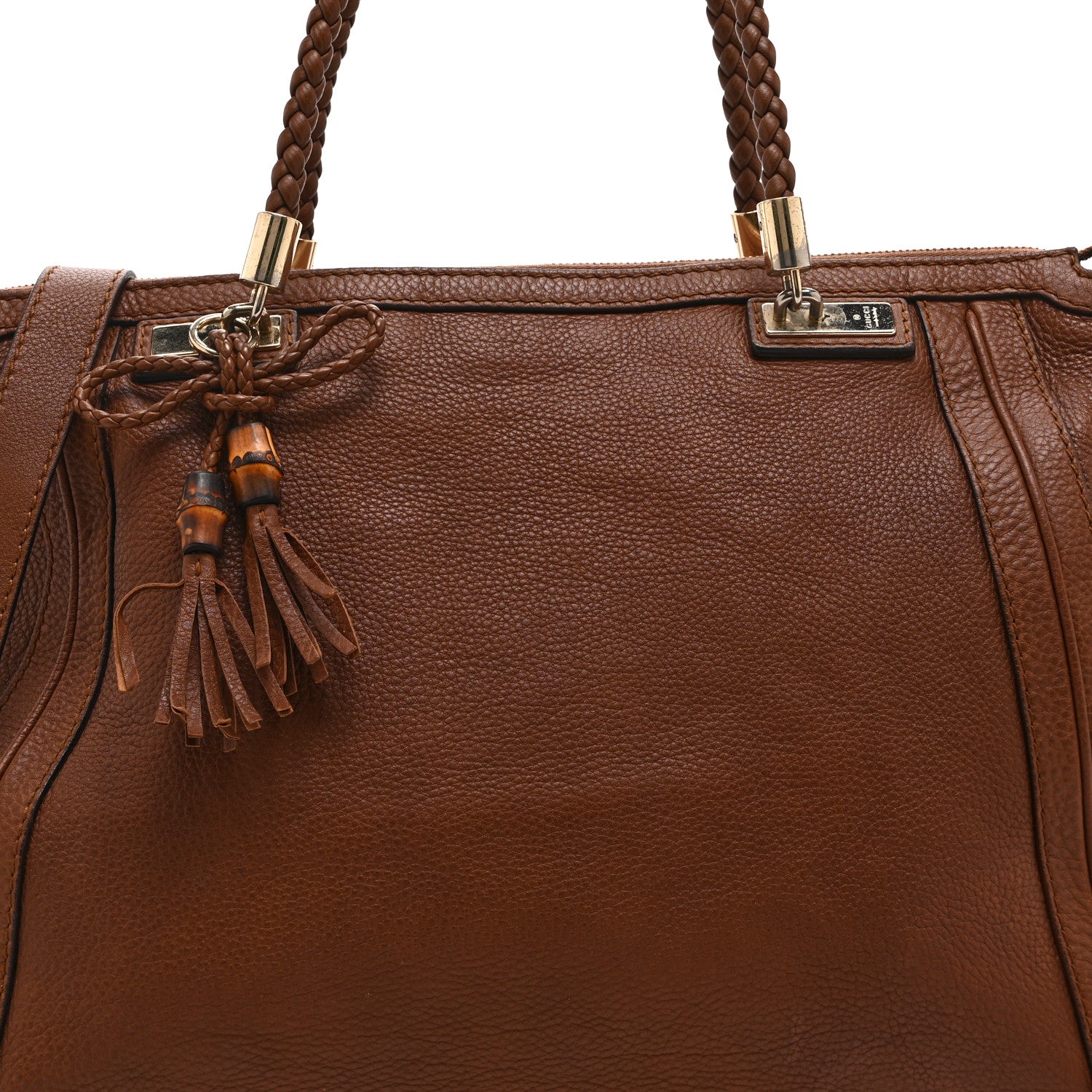 Gucci Cellarius Calfskin Large Bella Top Handle Bag Cuir 9 of 12
