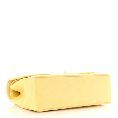 Chanel Iridescent Caviar Quilted Jumbo Double Flap Jaune Yellow 4 of 11