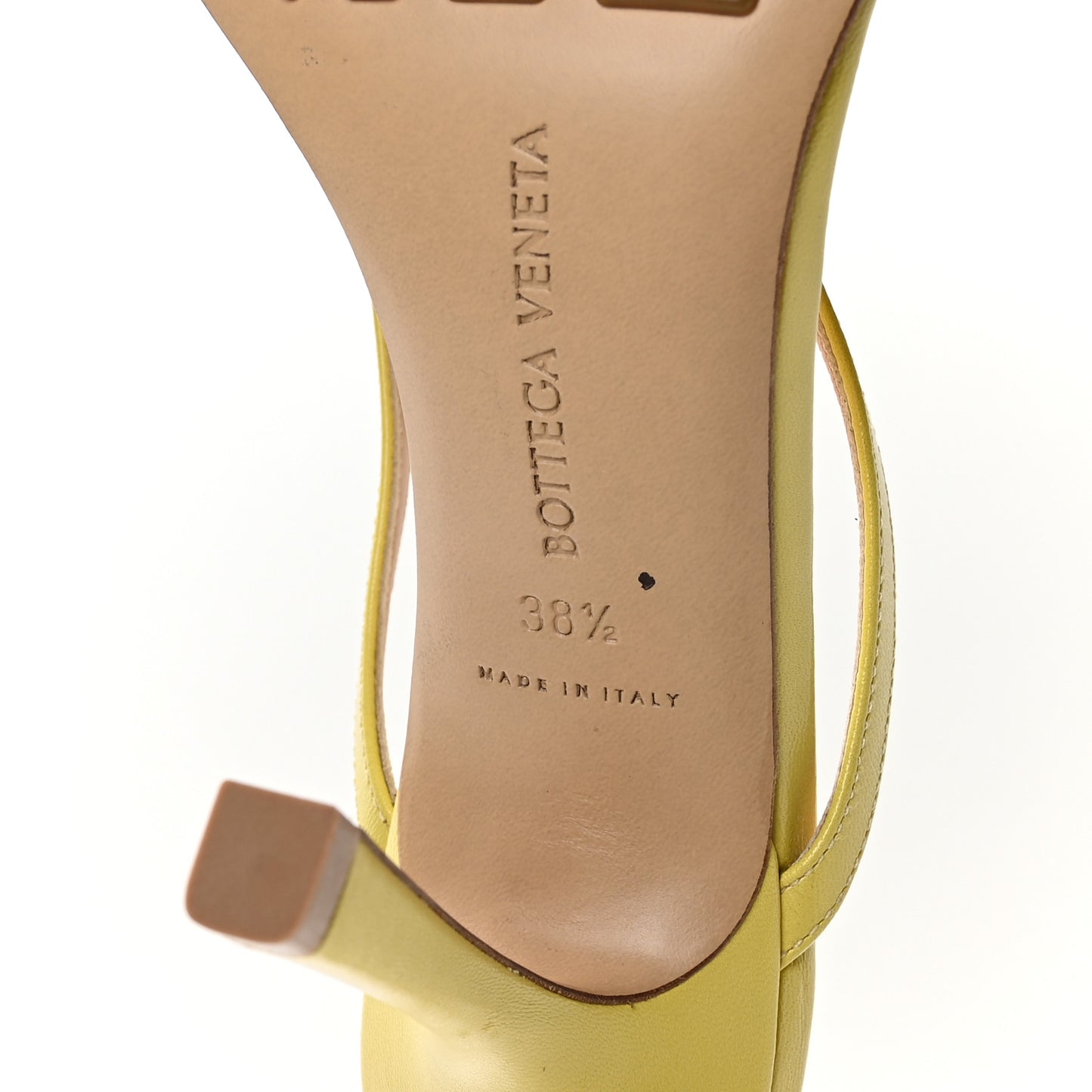 Lambskin Stretch Multi Strap 90mm Sandals 38.5 Pear
