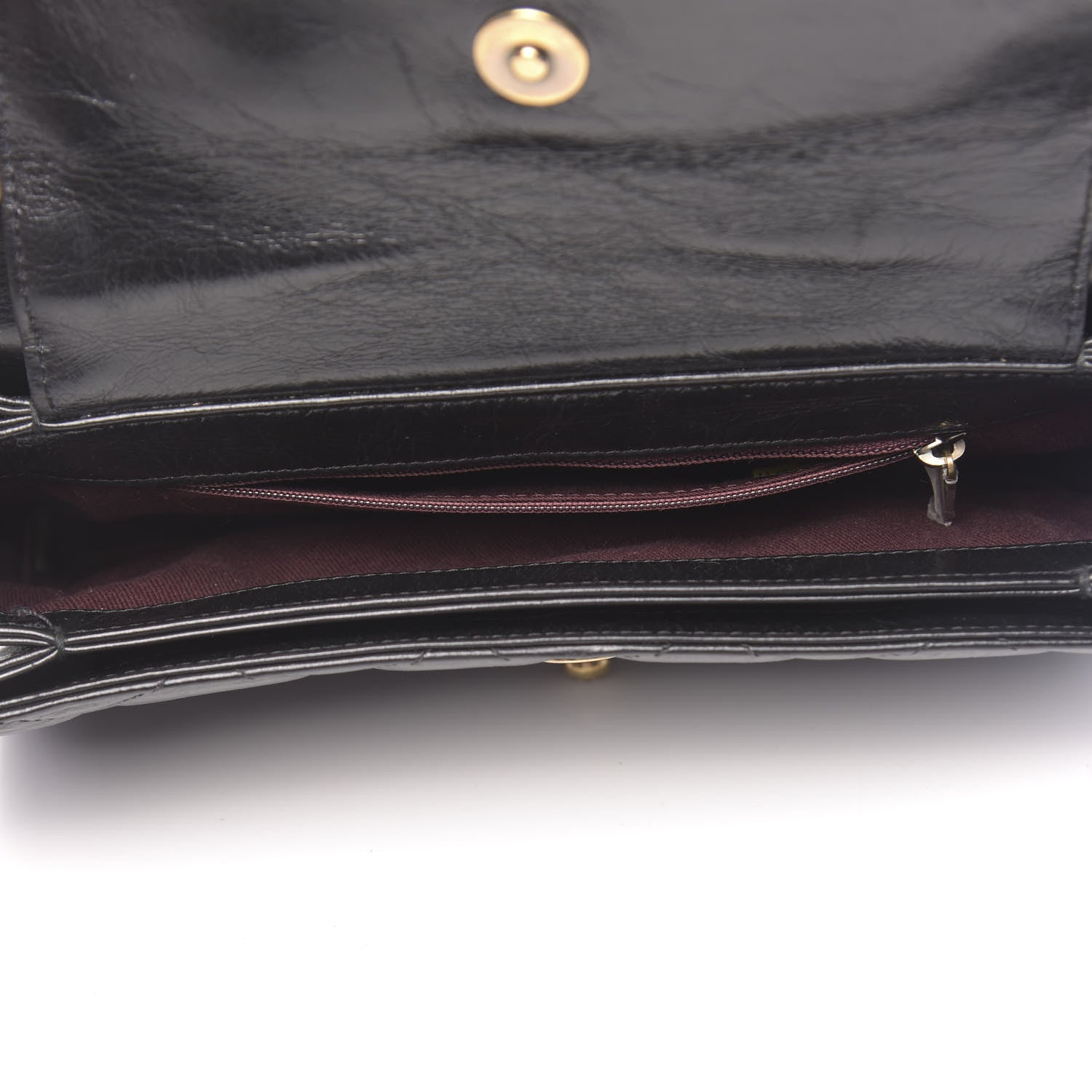 Chanel Glazed Calfskin Quilted Medium Perfect Edge Flap Black 5 of 10