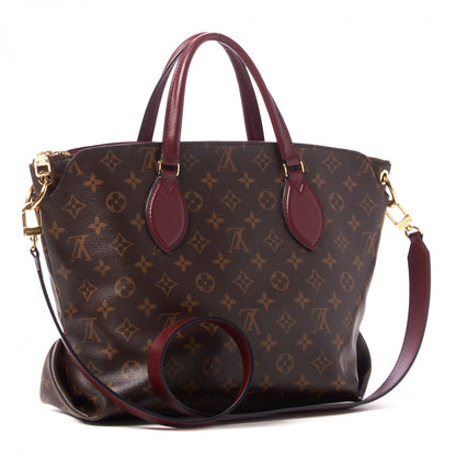 Louis Vuitton Monogram Flower Zipped Tote MM Bordeaux 2 of 8