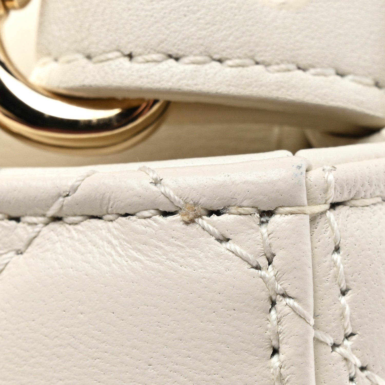 Christian Dior Lambskin Cannage Small My ABCDior Lady Dior White 13 of 19