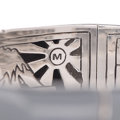 John Hardy Sterling Silver Enamel Bamboo Cuff Gray 5 of 5