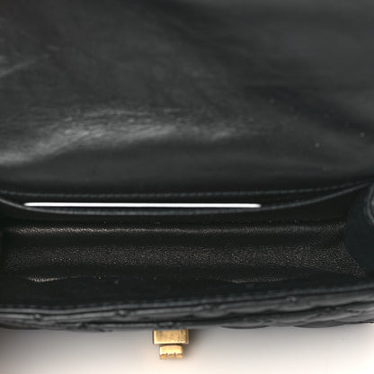 Chanel Aged Calfskin Quilted 2.55 Reissue Flap Belt Bag Clutch Black 5 of 9