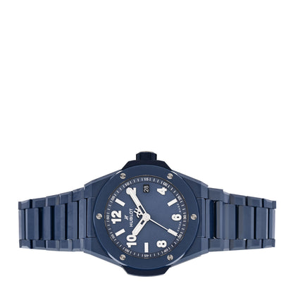 Hublot Ceramic 38mm Big Bang Integrated Time Only Automatic Watch Blue 457.EX.7170.EX 2 of 5