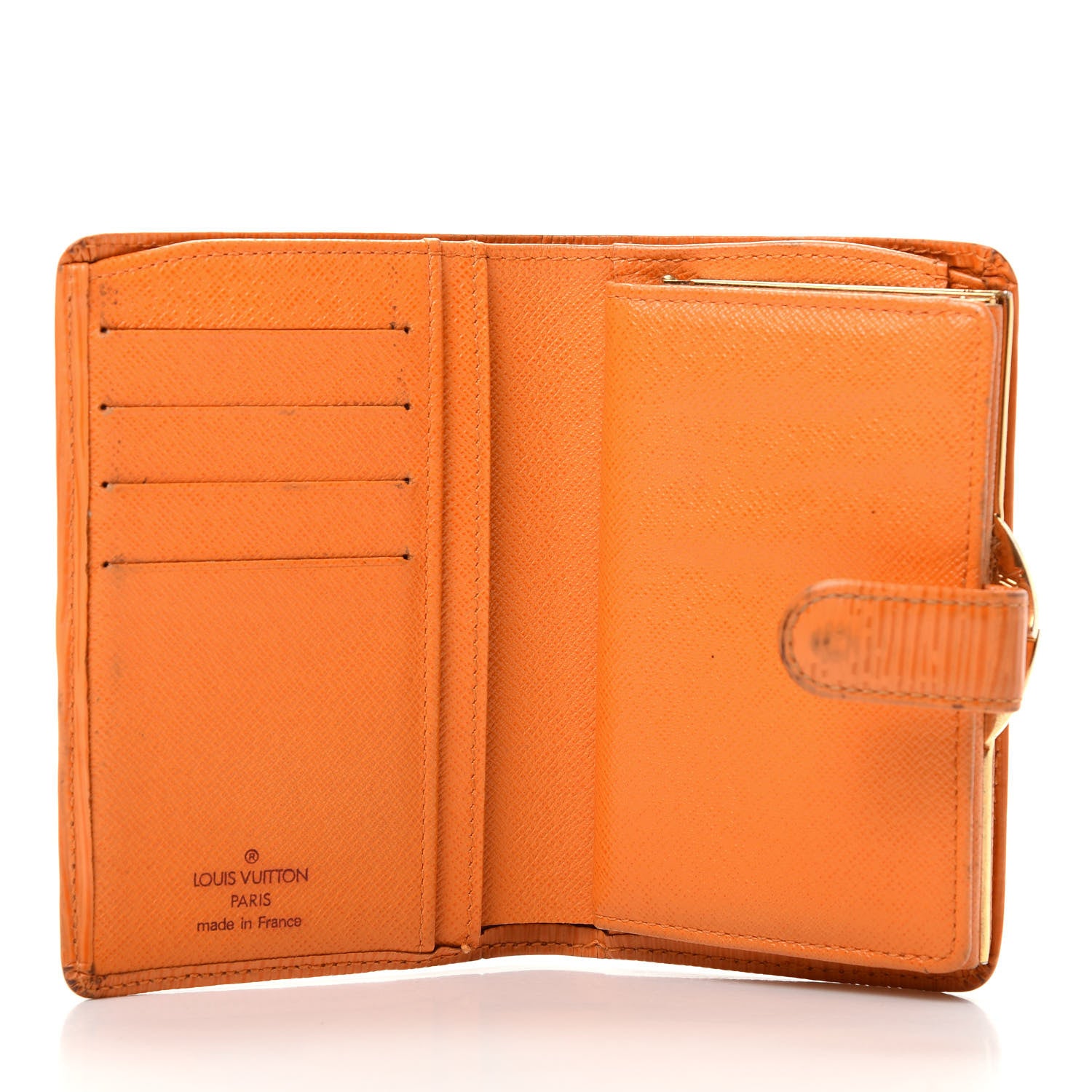 Louis Vuitton Epi French Purse Wallet Mandarin 5 of 14