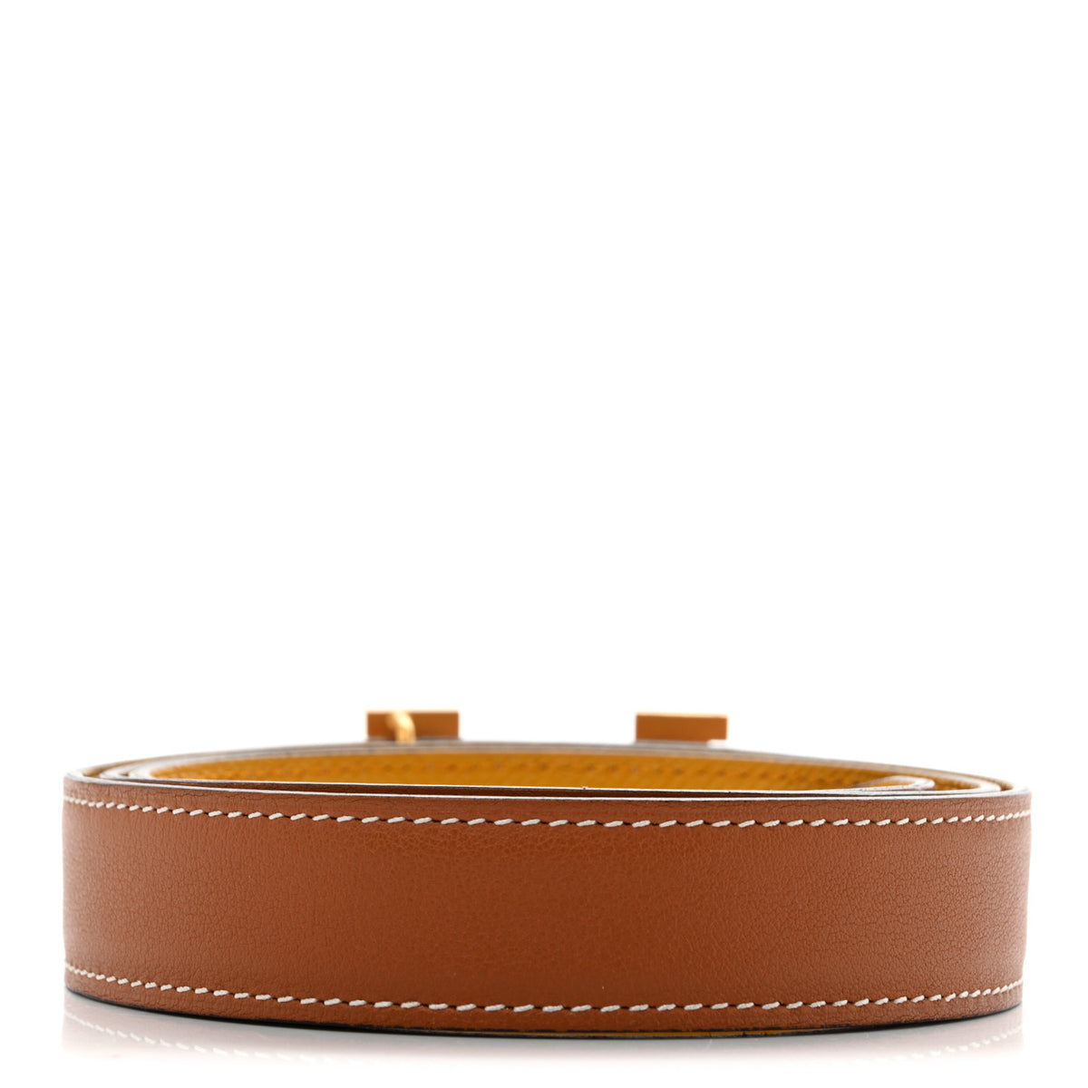 Hermes Swift Epsom 24mm Mini Constance Belt 80 Gold Jaune Ambre 2 of 7