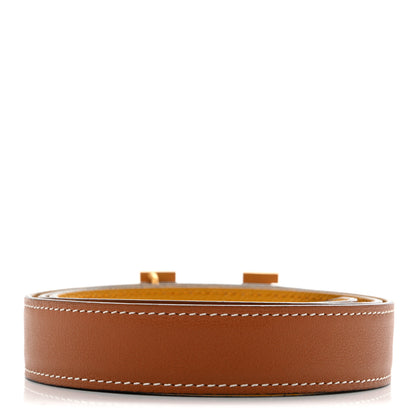 Hermes Swift Epsom 24mm Mini Constance Belt 80 Gold Jaune Ambre 2 of 7
