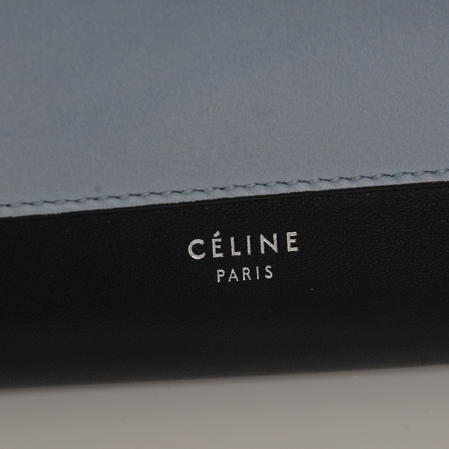 Celine Shiny Calfskin Large Pocket Flap On Chain Green Smoke 7 of 7