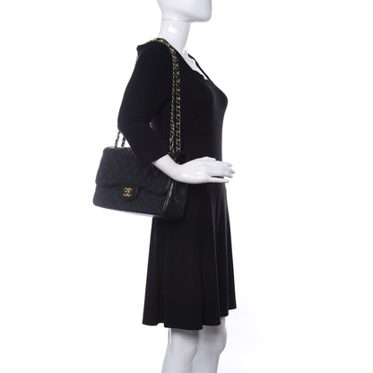 Chanel Caviar Quilted Jumbo Double Flap Black 2 of 9