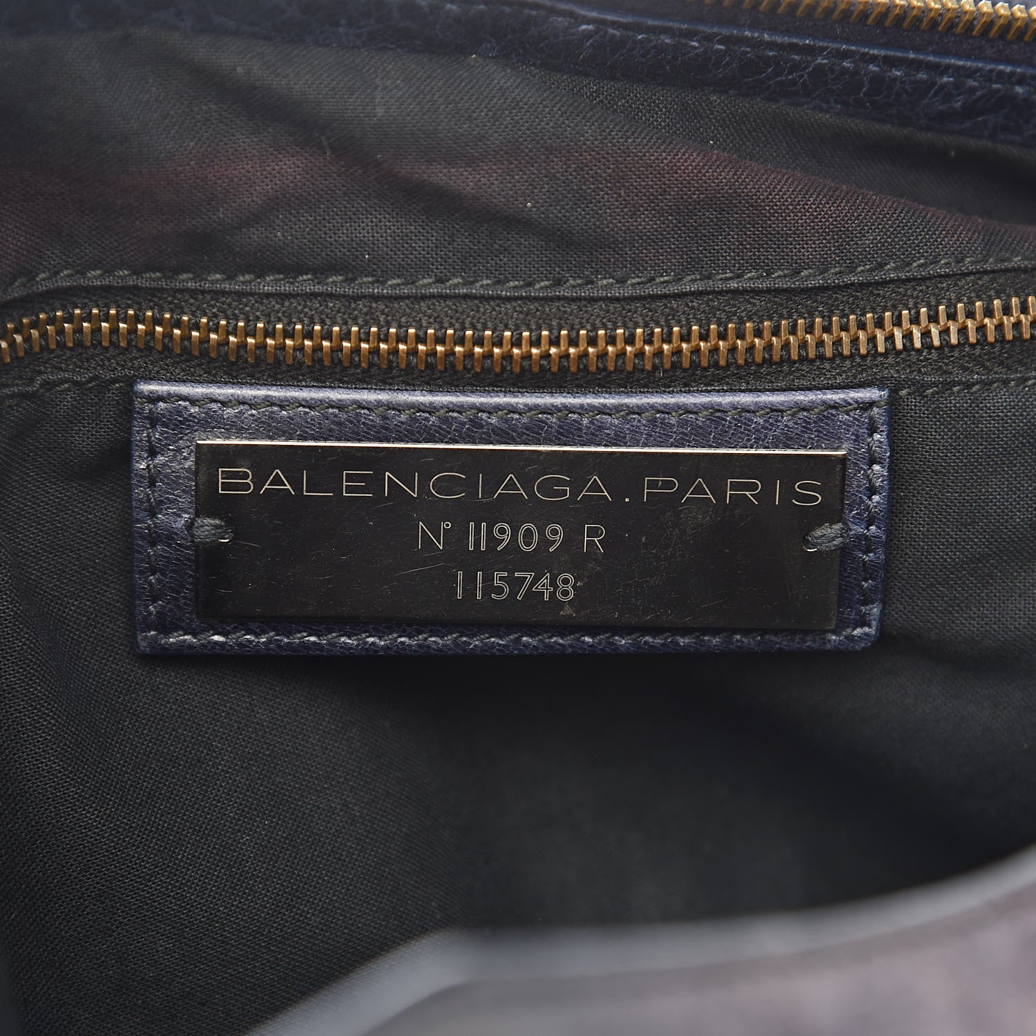 Balenciaga Agneau Classic Hardware City Bleu Obscur 6 of 14