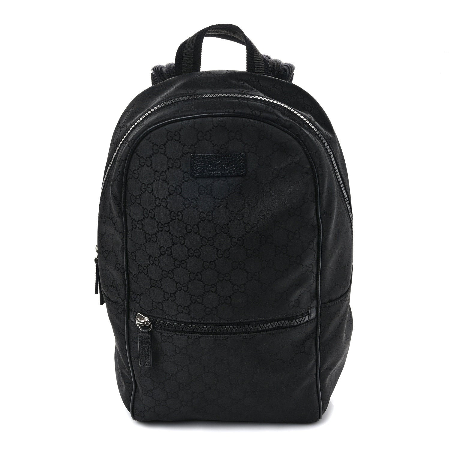Gucci Nylon Monogram Slim Backpack Black 1 of 13