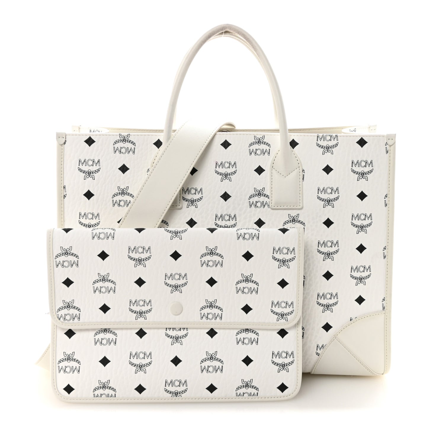 Visetos Large Munchen Tote White