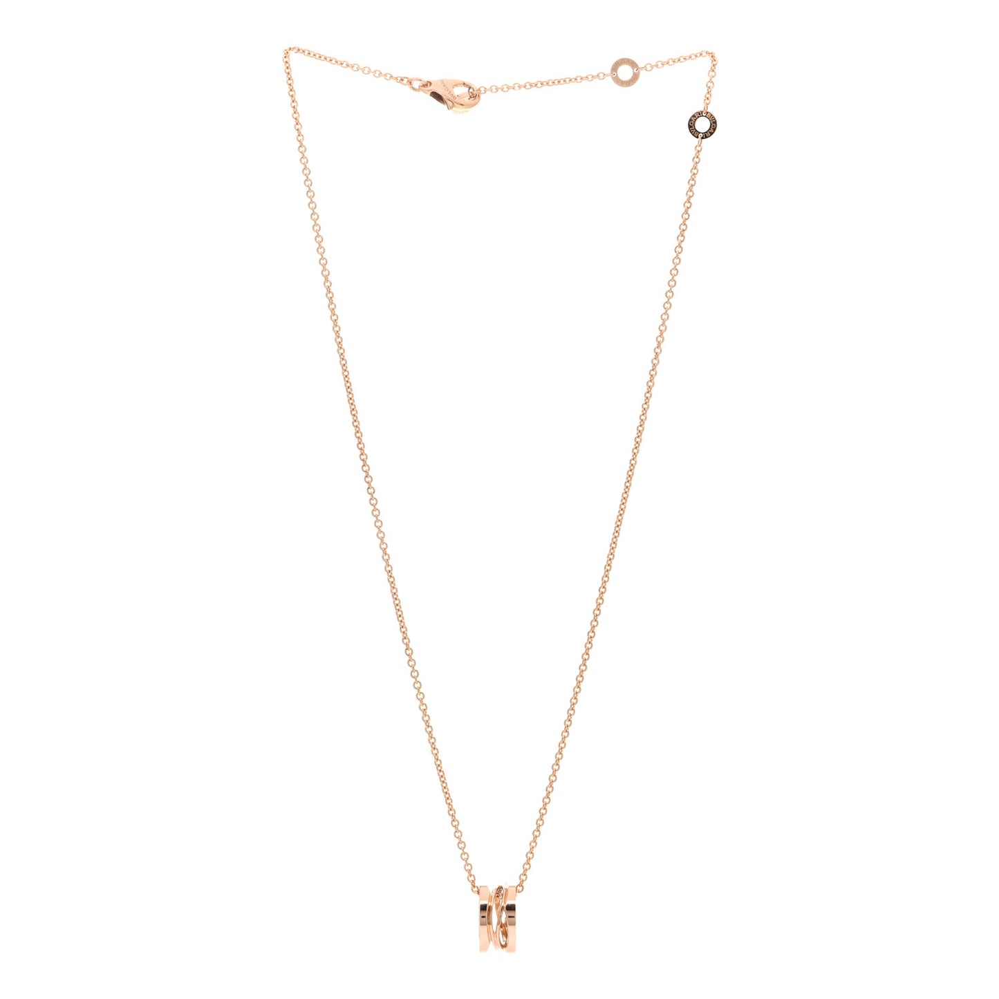 18K Rose Gold B.Zero1 Open Legends Pendant Necklace