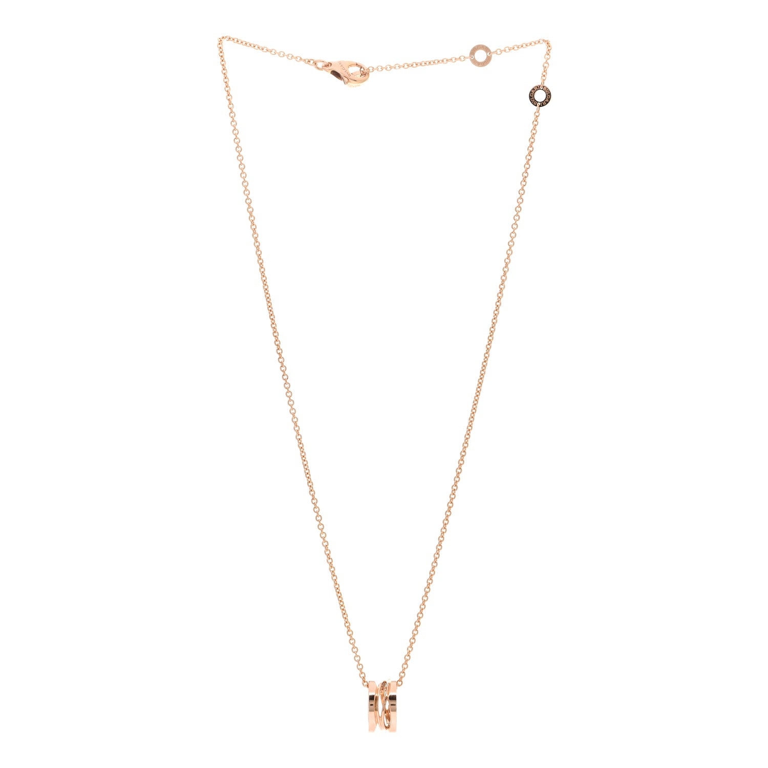 Bulgari 18K Rose Gold B.Zero1 Open Legends Pendant Necklace 3 of 5