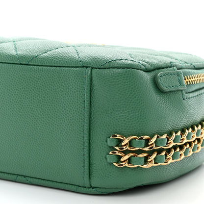 Chanel Caviar Quilted Mini CC You Camera Case Dark Green 10 of 11