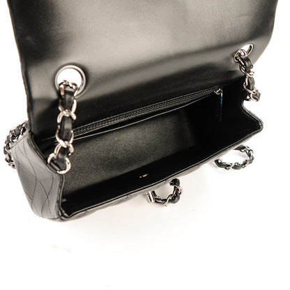 Chanel Lambskin Quilted Mini Rectangular Flap Black 5 of 7