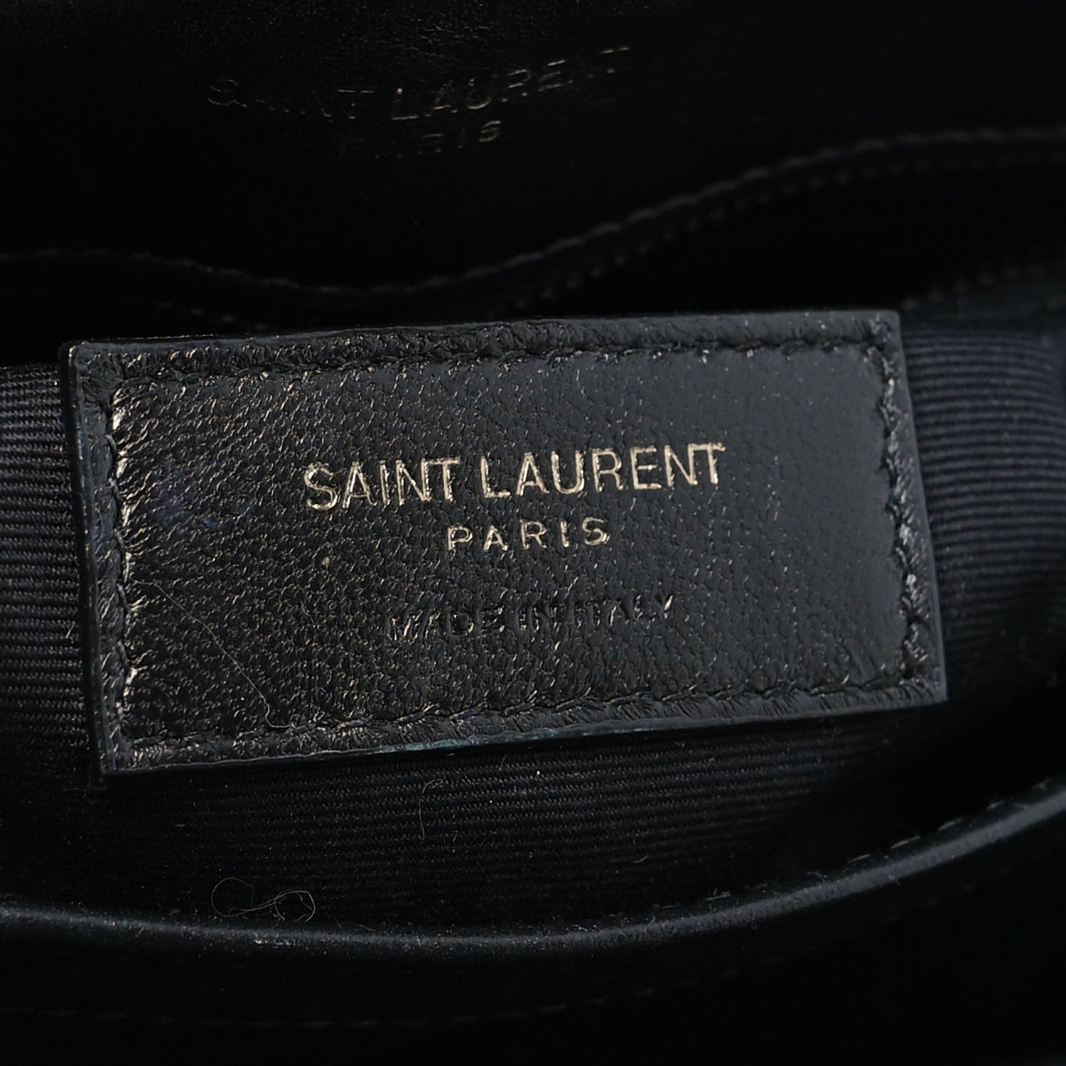 Saint Laurent Calfskin Y Quilted Monogram Monochrome Toy Loulou Crossbody Bag Black 5 of 10