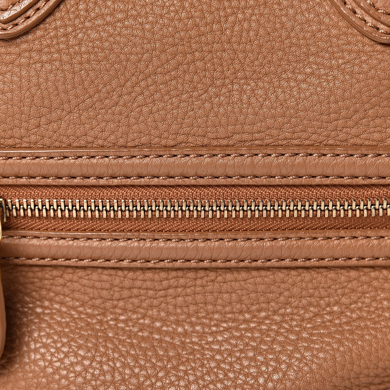 Celine Pebbled Calfskin Mini Luggage Camel 13 of 24
