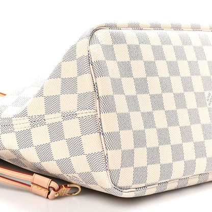 Louis Vuitton Damier Azur Neo Neverfull MM Rose Ballerine 9 of 10