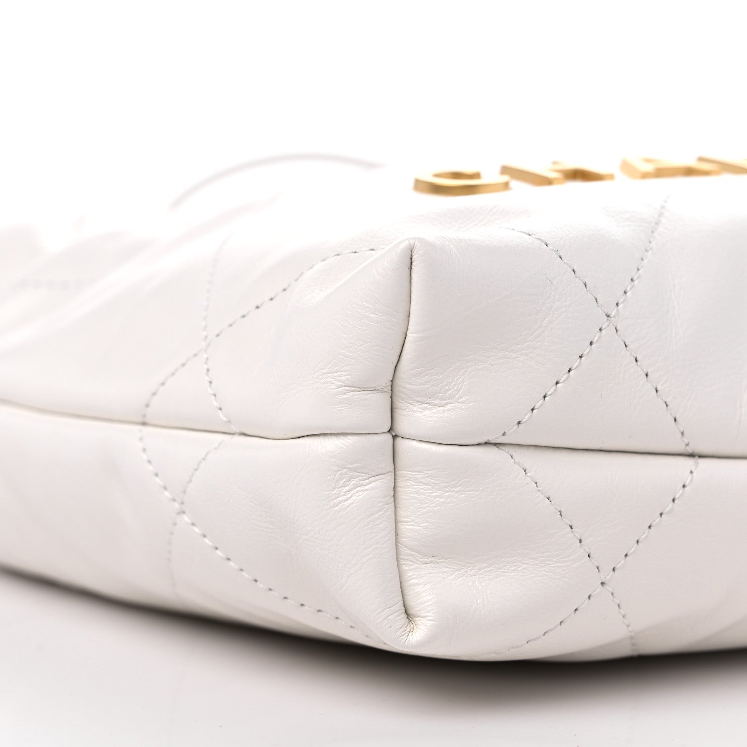 Chanel Shiny Calfskin Quilted Mini Chanel 22 White 8 of 10