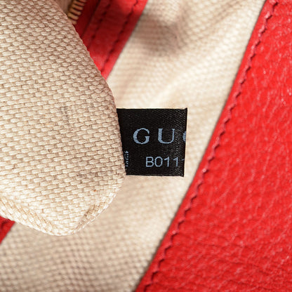 Gucci Pebbled Calfskin Medium Soho Shoulder Bag Red 8 of 9