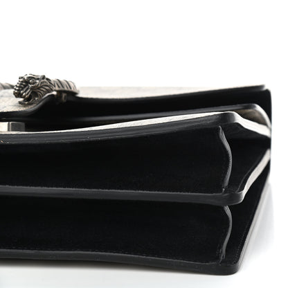 Gucci GG Supreme Monogram Medium Dionysus Shoulder Bag Black 7 of 9