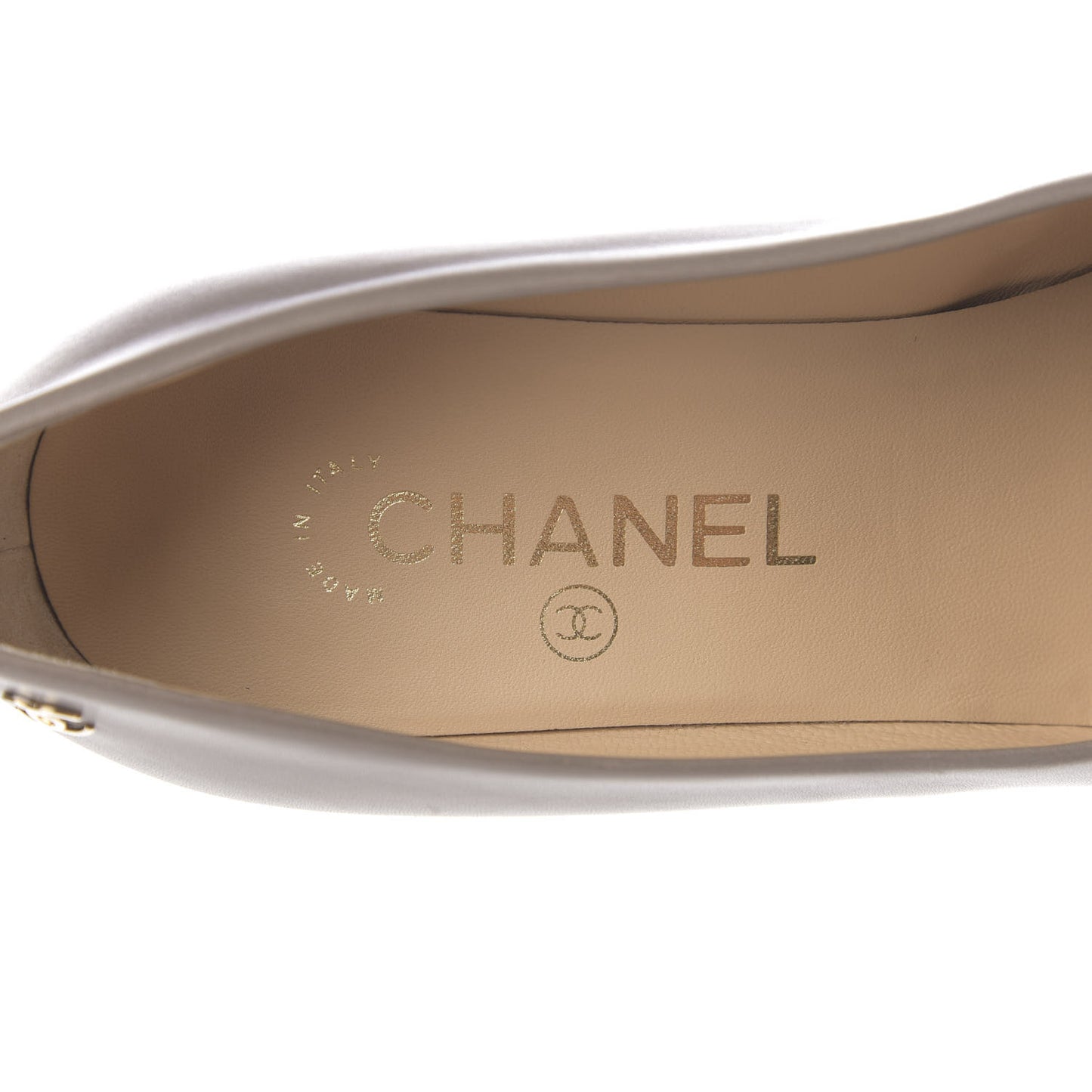 Lambskin Cap Toe CC Pumps 36.5 Grey Black