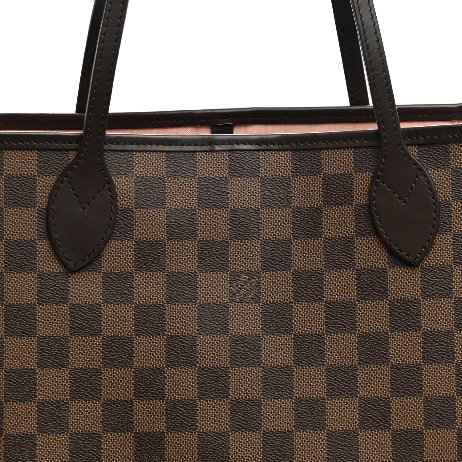Louis Vuitton Damier Ebene Neo Neverfull MM Rose Ballerine 8 of 10