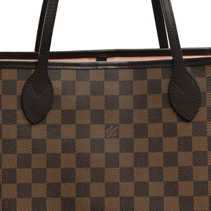 Louis Vuitton Damier Ebene Neo Neverfull MM Rose Ballerine 8 of 10
