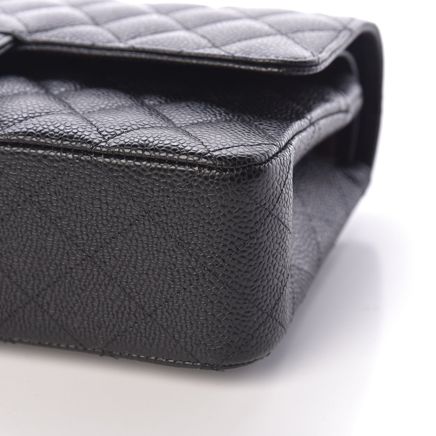 Chanel Caviar Quilted Medium Double Flap Black 9 of 10