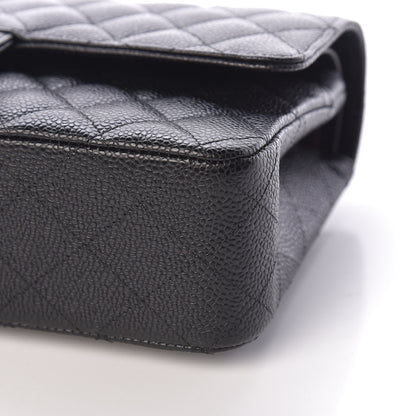 Chanel Caviar Quilted Medium Double Flap Black 9 of 10