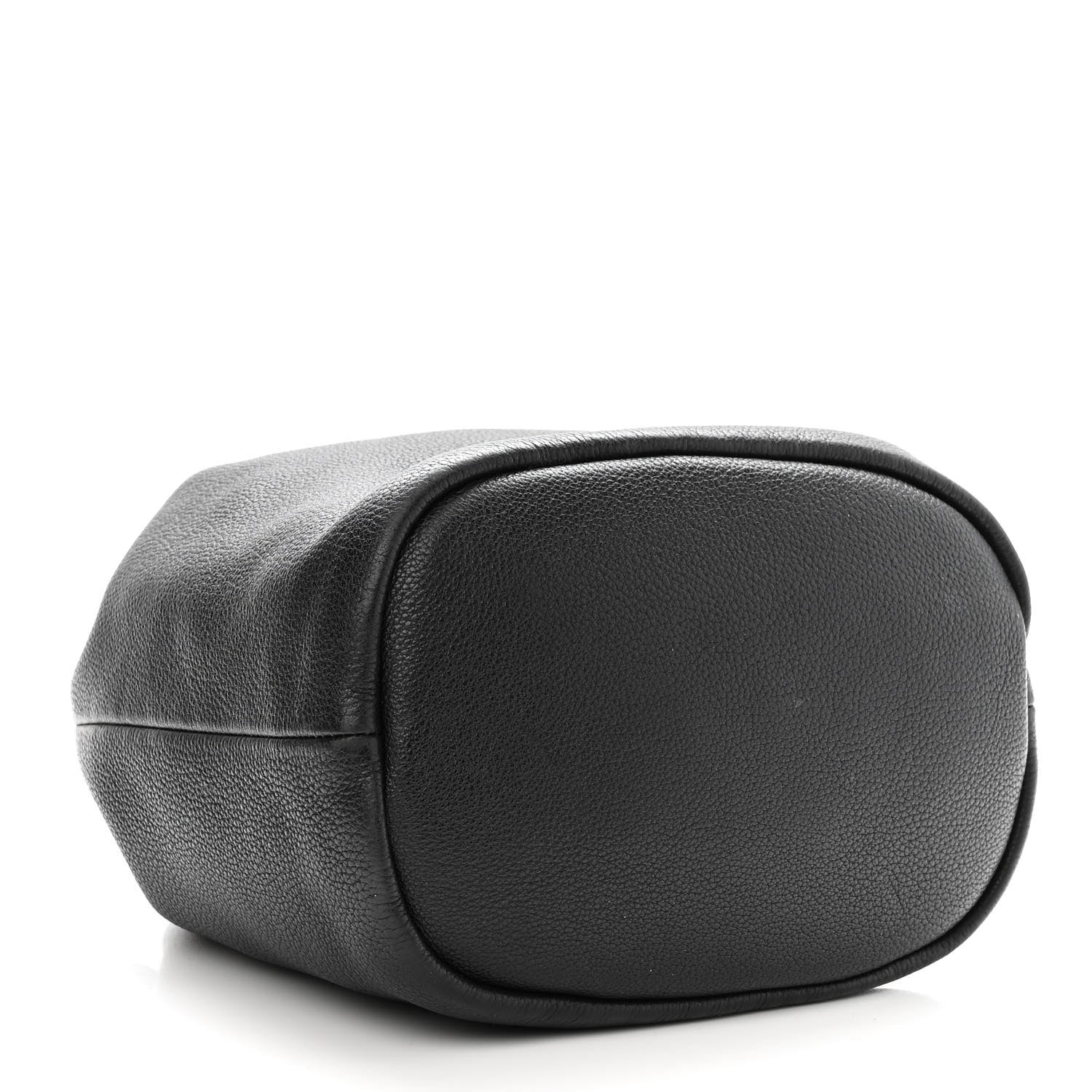 Prada Vitello Daino Drawstring Bucket Black 3 of 10