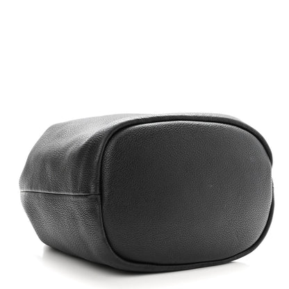 Prada Vitello Daino Drawstring Bucket Black 3 of 10