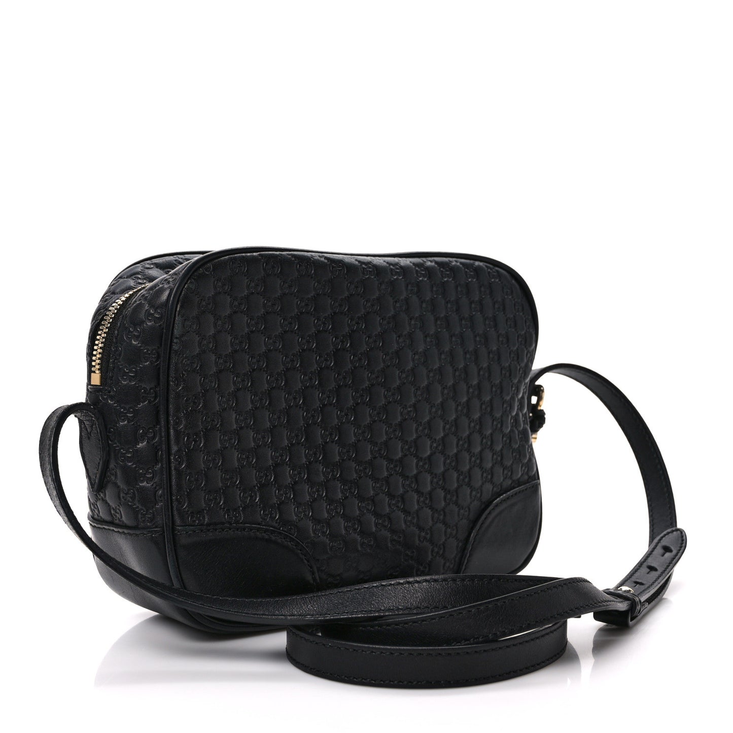 Microguccissima Mini Bree Messenger Bag Black