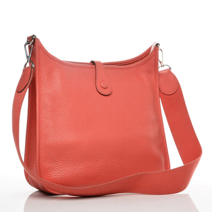 Hermes Taurillon Clemence Evelyne PM Bougainvillea 3 of 11