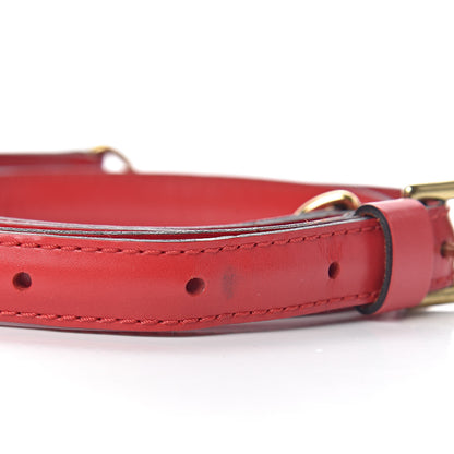 Louis Vuitton Calfskin16mm Adjustable Shoulder Strap Red 3 of 3