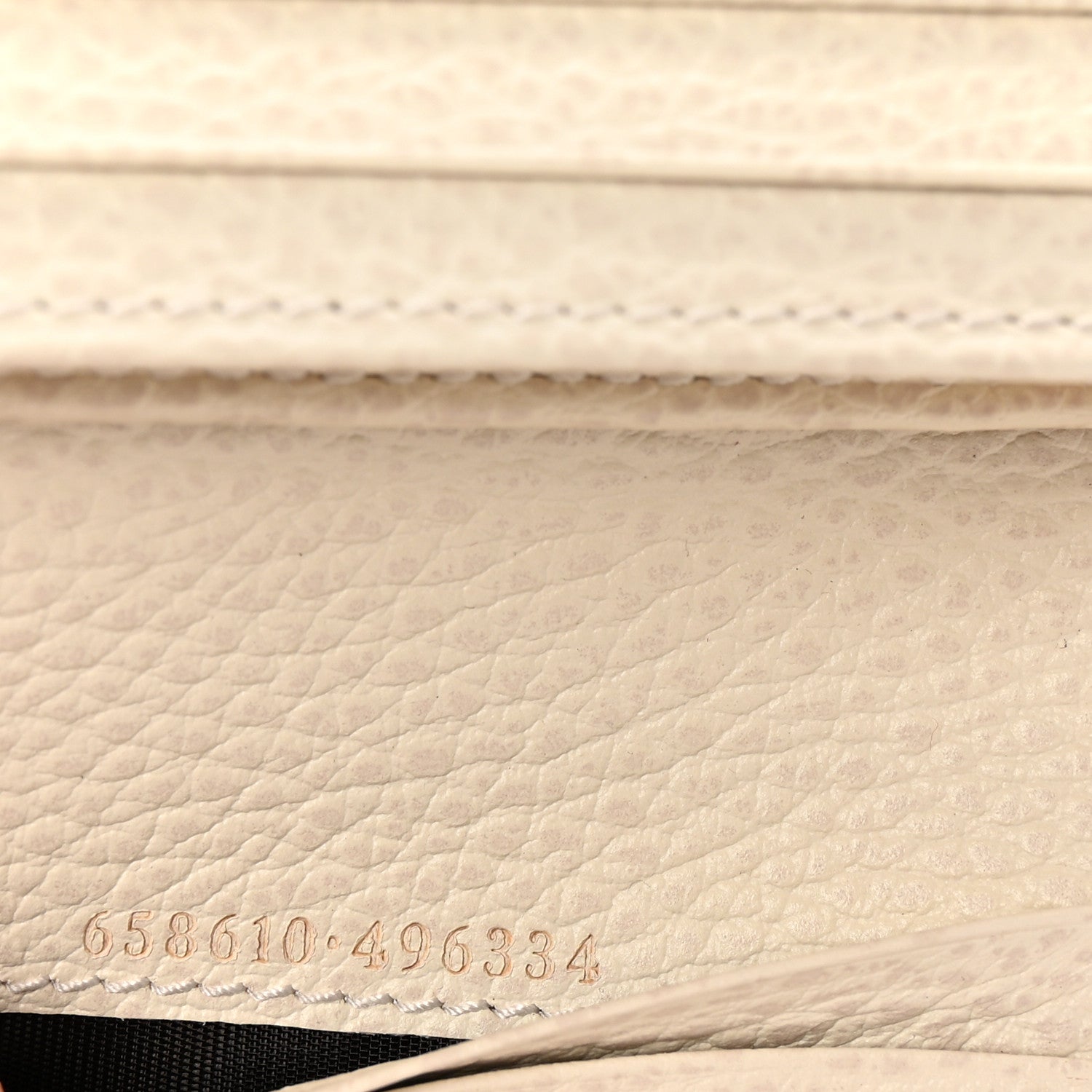Gucci Dollar Calfskin GG Supreme Monogram GG Marmont Card Case Mystic White Beige Ebony 7 of 8