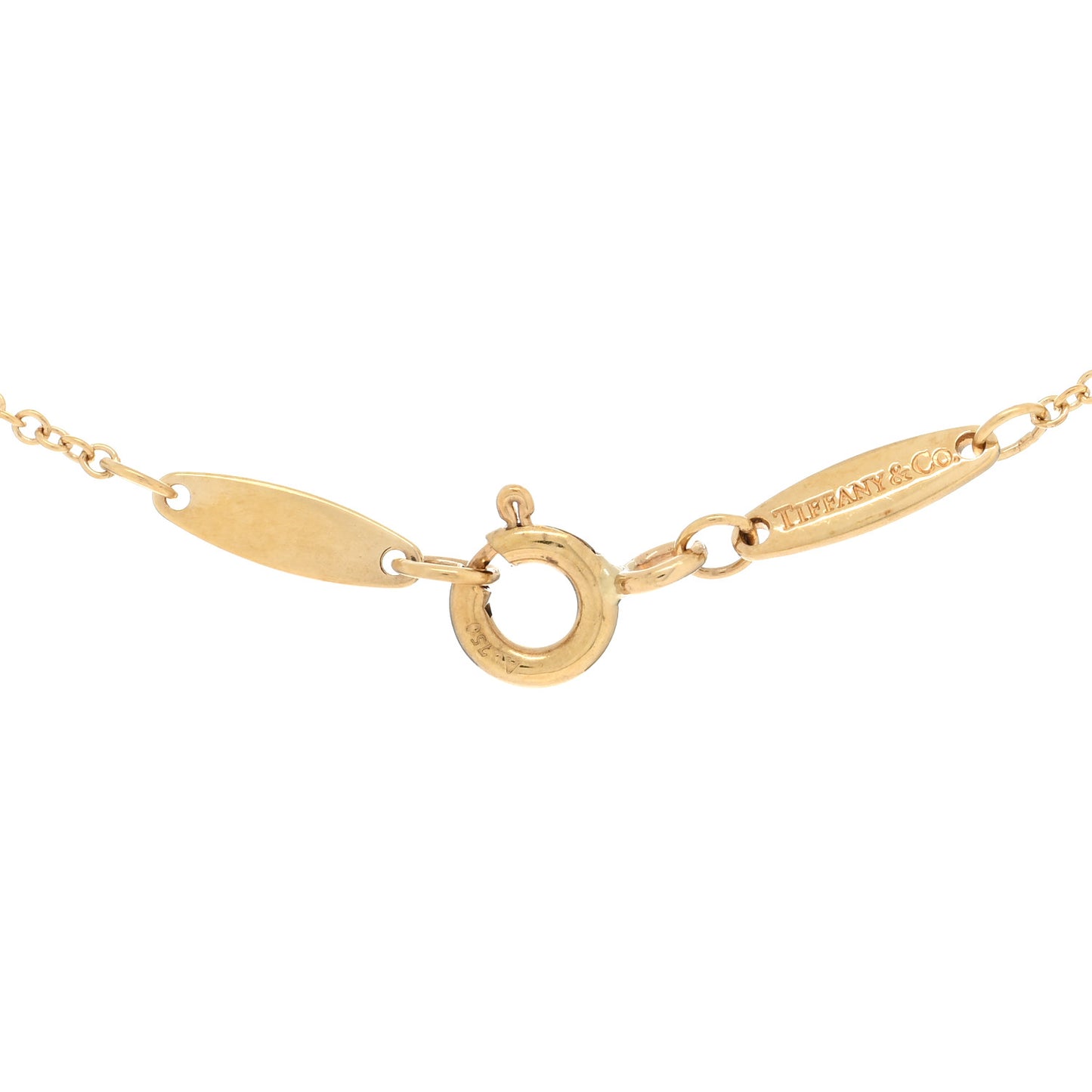 18K Yellow Gold Ruby Elsa Peretti Color By The Yard Pendant Necklace