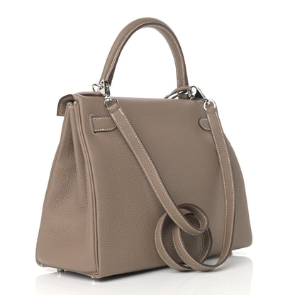 Hermes Togo Kelly Retourne 28 Etoupe 3 of 11