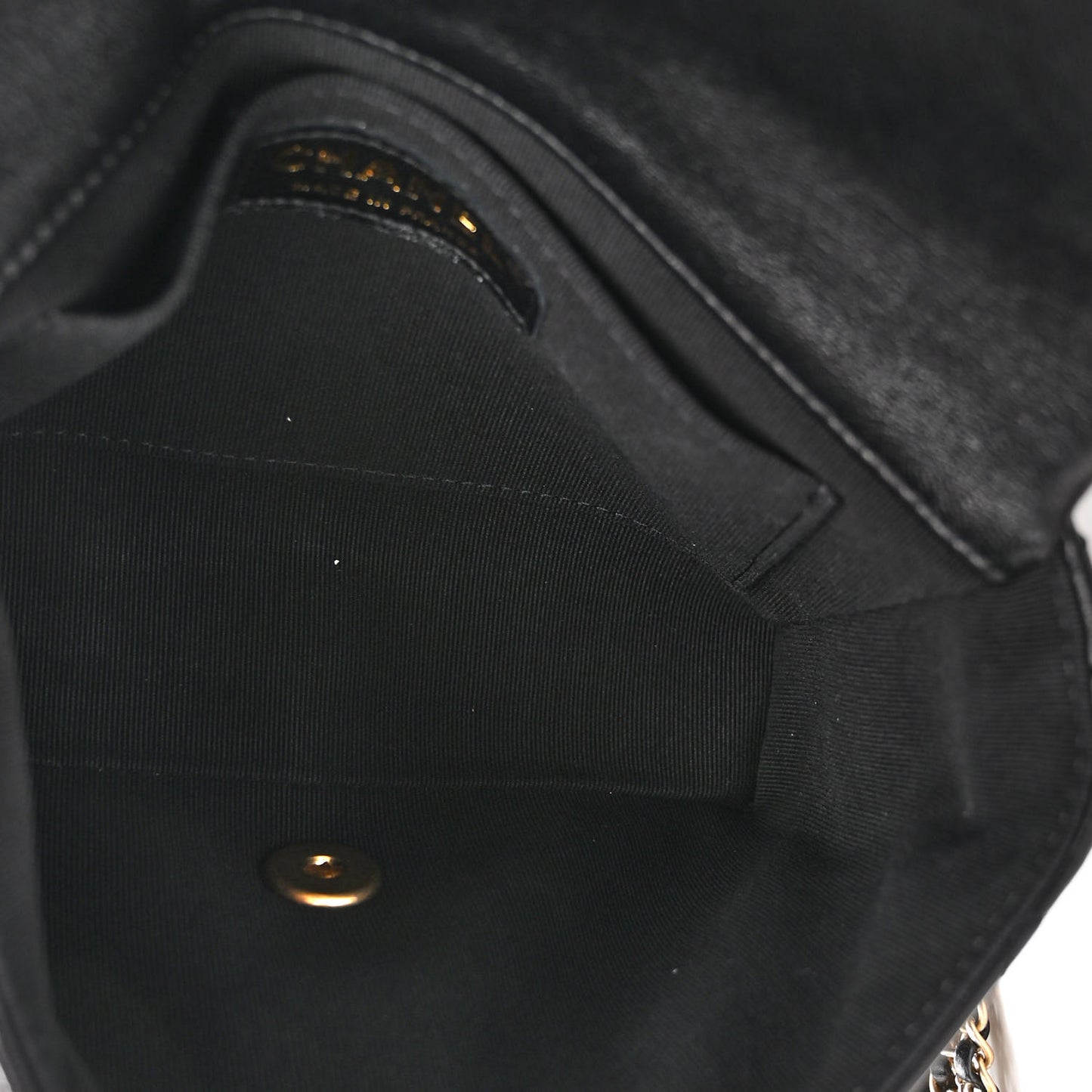 Lambskin Quilted Mini Crush On Chains Flap Bag Black