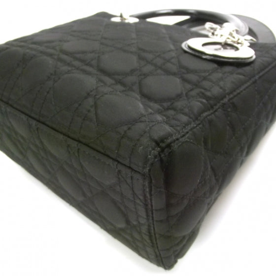 Christian Dior Nylon Cannage Medium Lady Dior Black 5 of 9