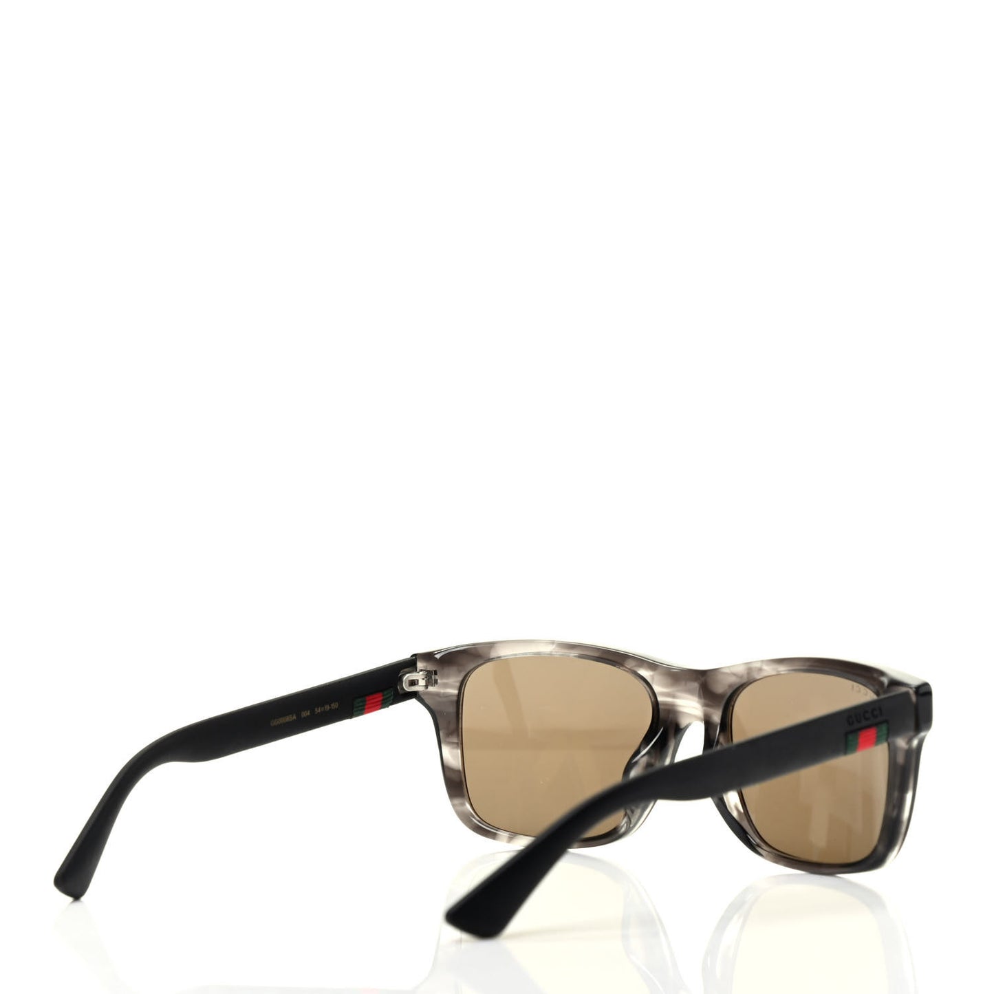 Square Frame Web Sunglasses GG0008SA Brown Black