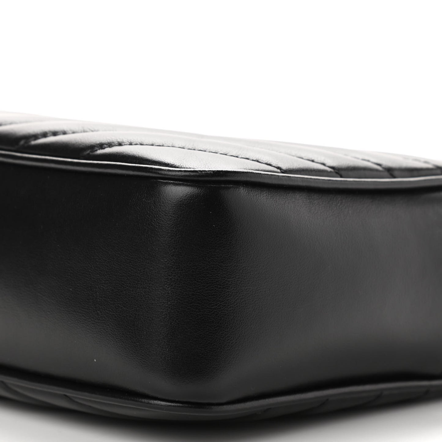 Calfskin Matelasse Monogram Lou Camera Bag Black